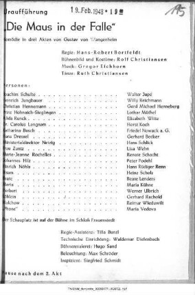 Die Maus in der Falle