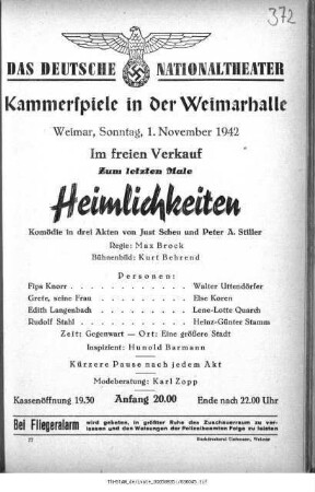 Heimlichkeiten