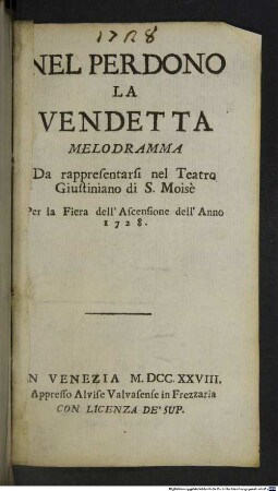 Nel perdono la vendetta