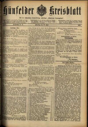 Ausgabe vom Dienstag, den 20. Juni 1916.