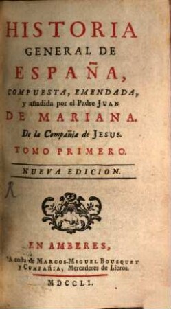 Historia General De España, 1