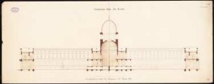 Preußisches Parlament, Berlin Schinkelwettbewerb 1859: Mittelquerschnitt