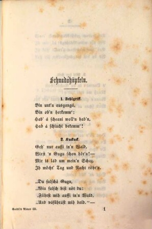 Almer : Innerösterreichische Volksweisen. Aus einer größere Sammlung mitgetheilt von Joh. Gabr. Seidl. 3