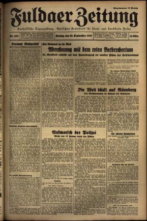 Ausgabe vom Freitag, den 10. September 1937.