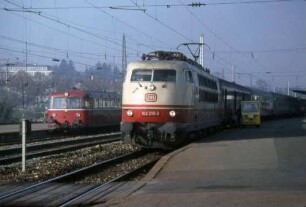 Göppingen Lok 103 219 D-Zug Expressgutverladung Schienenbus Baureihe 797