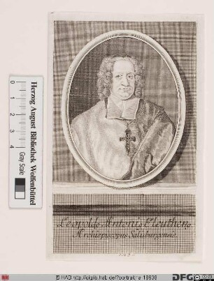 Bildnis Leopold Anton (Eleutherius) (Reichsfrhr. von Firmian), 1727-44 Fürsterzbischof von Salzburg