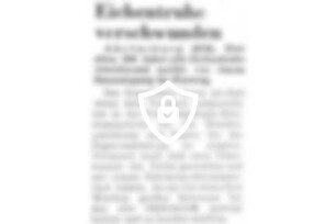 Eichentruhe verschwunden