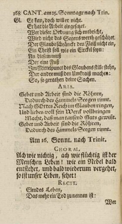 Am 16. Sonnt. nach Trinit.