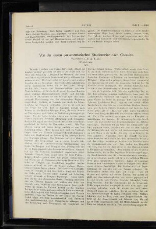 Von der ersten parlamentarischen Studienreise nach Ostasien.