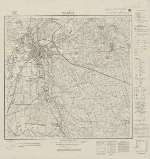 4452 (alte Nr.: 2547) Spremberg, Meßtischblatt (4cm - Karte)