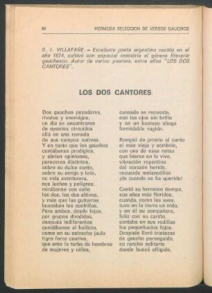 Los dos cantores