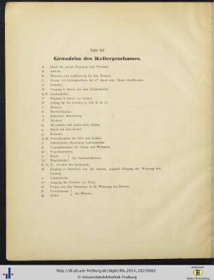 Grundriss des Kellergeschosses.