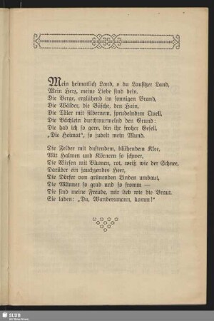Mein heimatlich Land