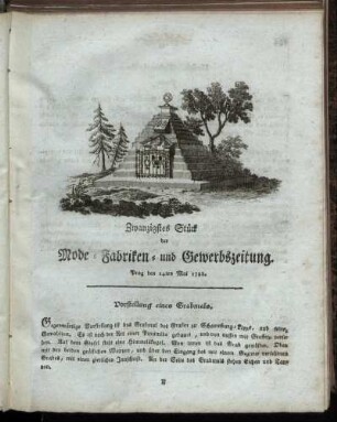 Zwanzigstes Stück. Prag den 14ten Mai 1788.