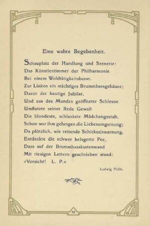 Eine wahre Begebenheit