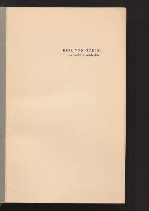 Ein deutsches Forscherleben in Briefen aus sechs Jahrzehnten, 1870 - 1932