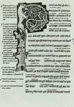 Pauli epistolae cum glossa Initiale P, Bl. 127 r