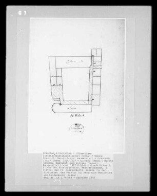Grundriß des 3. Stocks der ehemaligen Klostergebäude