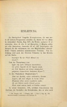 Merope im italienischen und französischen Drama