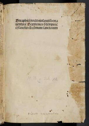 Sermones de tempore et de sanctis : P. 1.2