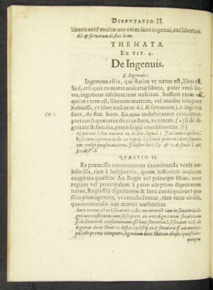Themata Ex Tit. 4. De Ingenuis.