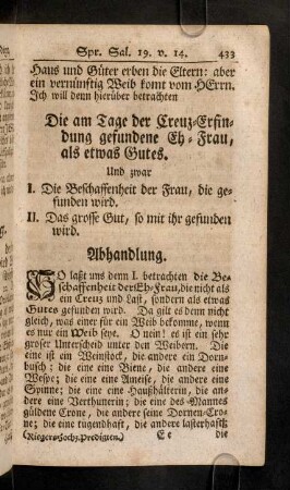 433-443, So laßt uns denn I. betrachten die Beschaffenheit der ...