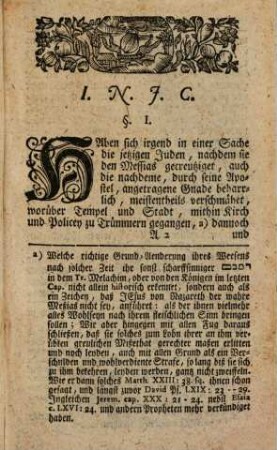 Gustav Georg Zeltners D. und P. P. Kurze Erörterung Der Frage: Ob ein getauffter ehmaligerJude seinem noch Jüdischen Weib mit unverletztem Gewissen einen Scheid-Brief geben oder auch Ihm solcher auferleget werden könne? : Dazu noch am Ende des seel. Hrn. D. Phil. Jac. Speners Darüber gestelltes Bedenken angefüget worden