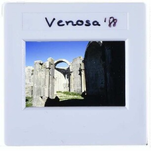 Venosa, Parco Archeologico,Venosa, Chiesa incompiuta,Venosa, Abbazia della Santissima Trinità