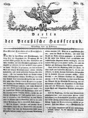 Nr. 13., 14. Februar 1809
