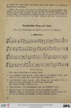 11: Emsländische Tänze und Lieder