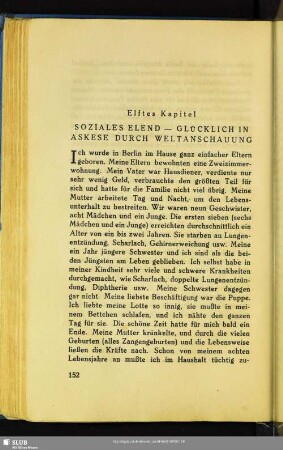 Elftes Kapitel. Soziales Elend – Glücklich In Askese Durch Weltanschauung