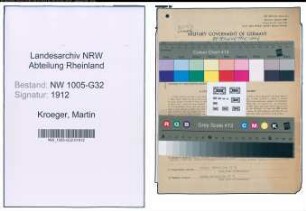 Entnazifizierung Martin Kroeger , geb. 03.10.1894 (Hochschullehrer)