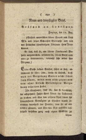 Neun und dreyßigster Brief. Belford an Lovelace. - Funfzigster Brief. Belford an Robert Lovelace.