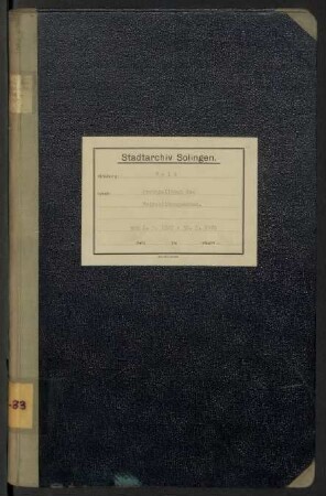 Wald: Volksbildungsamt 1922-1929