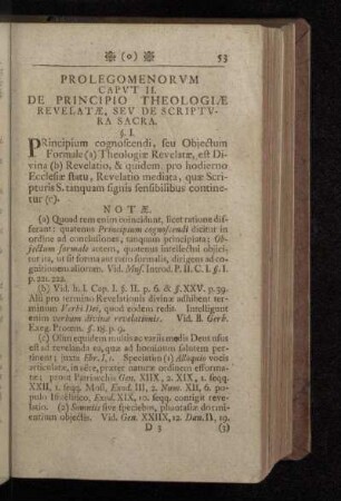 Prolegomenorvm Capvt II. de Principio Theologiæ Revelatæ, Sev De Scriptvra Sacra.