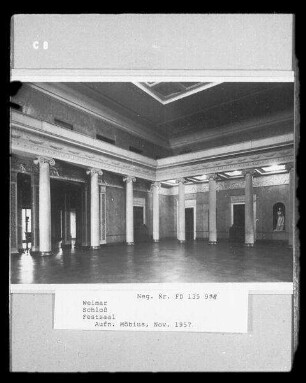 Weimar, Festsaal im Schloss