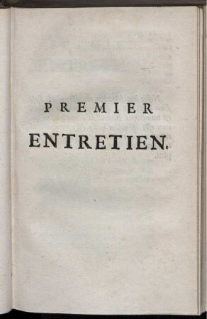 Premier Entretien.