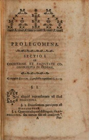 Alex. Gottl. Bavmgarten, Philosophiae Qvondam In Academia Viadrina Professoris P.O. Celeberrimi, Acroasis Logica