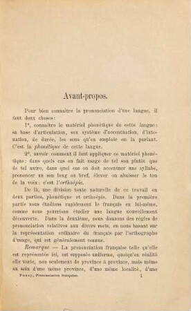 Abrégé de prononciation française : (phonétique et orthoépie) ; avec un glossaire des mots contenus dans le français parlé