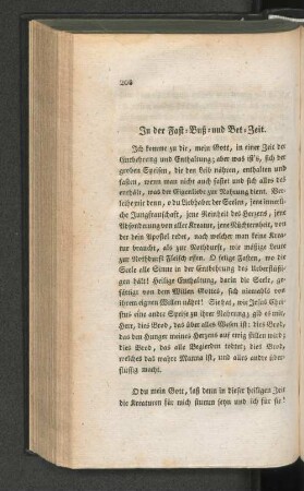 In der Fast=Buß=und Bet=Zeit.