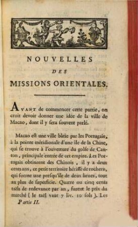 Nouvelles Des Missions Orientales : Reçues au Séminaire des missions étrangeres, à Paris, en 1785 & 1786., 2