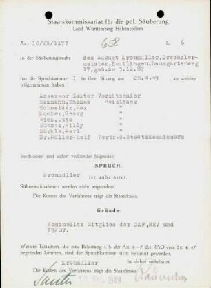 Kronmüller, August