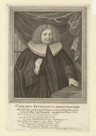 Conradus Feuerlinus; geb. 28.11.1629; gest. 28.05.1704