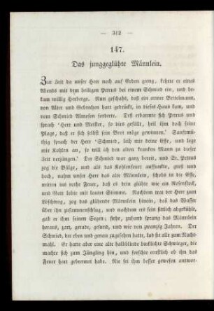 147. Das junggeglühte Männlein.
