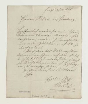 Brief von Abraham Pickert an Joseph Heller