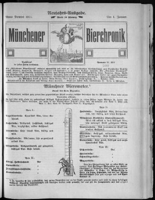 Münchener Bier-Chronik. 1911