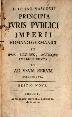 Principia Iuris publici Imperii Romano-germanici