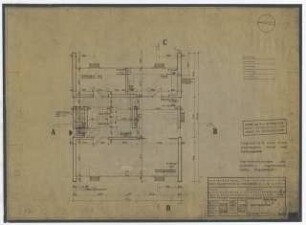 Studentenwohnheim Siegmundshof West, Berlin-Tiergarten: Grundriss Erdgeschoss M 1:50