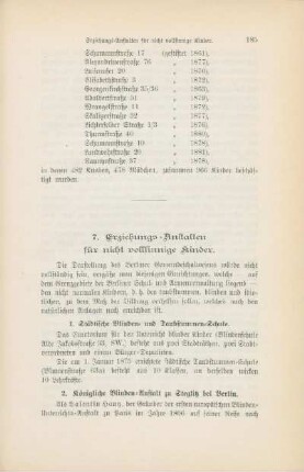1. Städtische Blinden- und Taubstummen-Schule