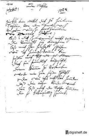 1314: Brief von Anna Louisa Karsch an Caroline von Klencke
